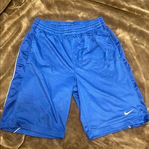 Nike Blue Athletic Shorts Moisture-Wicking Design